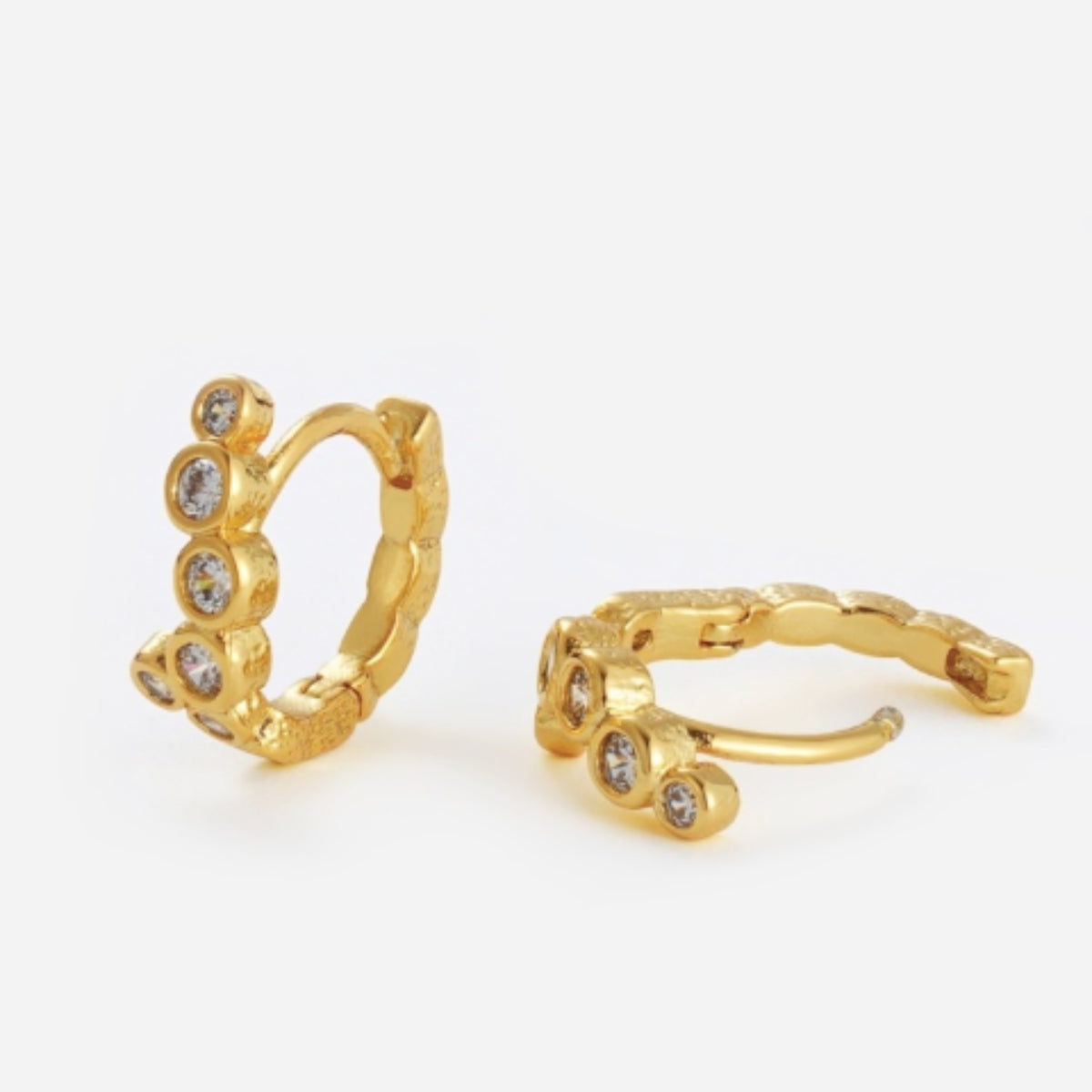 Florence Huggie Earrings - Gold