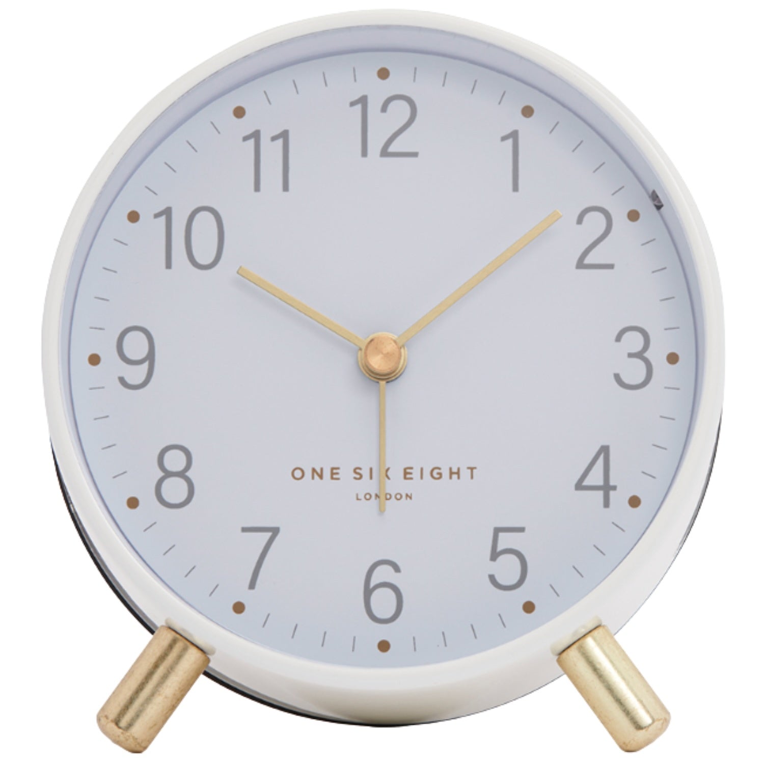 Maisie White Silent Alarm Clock