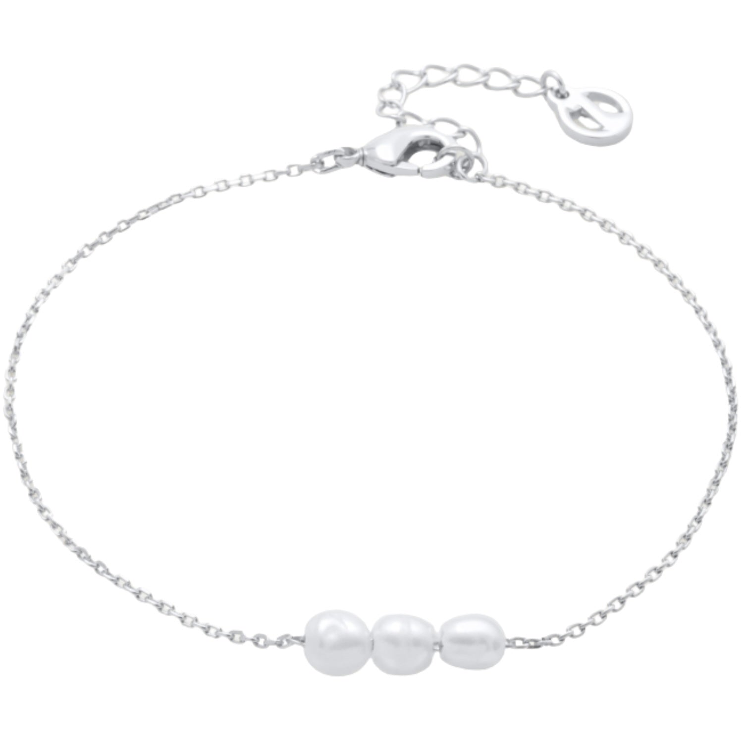 Mini Pearl Bracelet - Silver