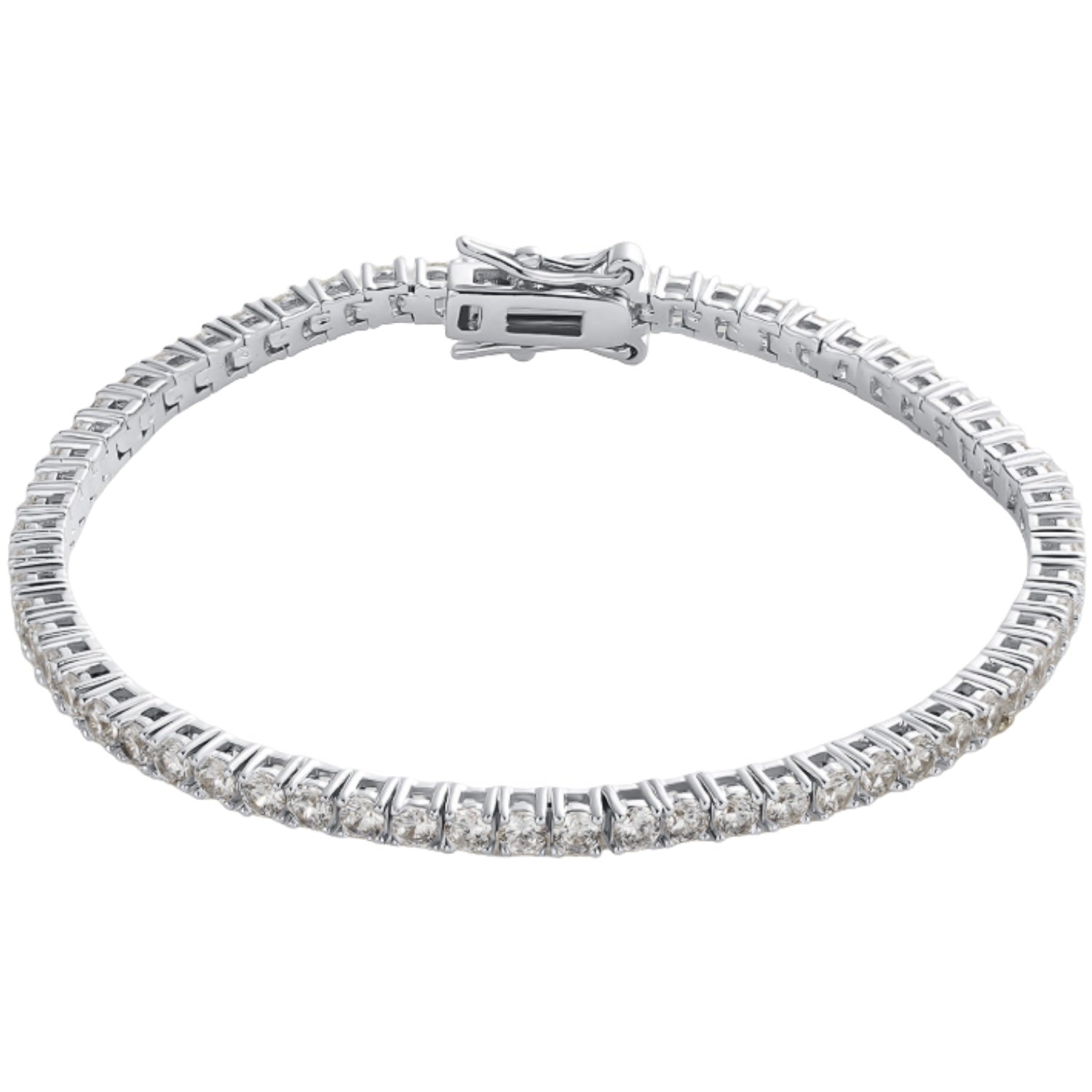 Dani Tennis Bracelet - Large Silver