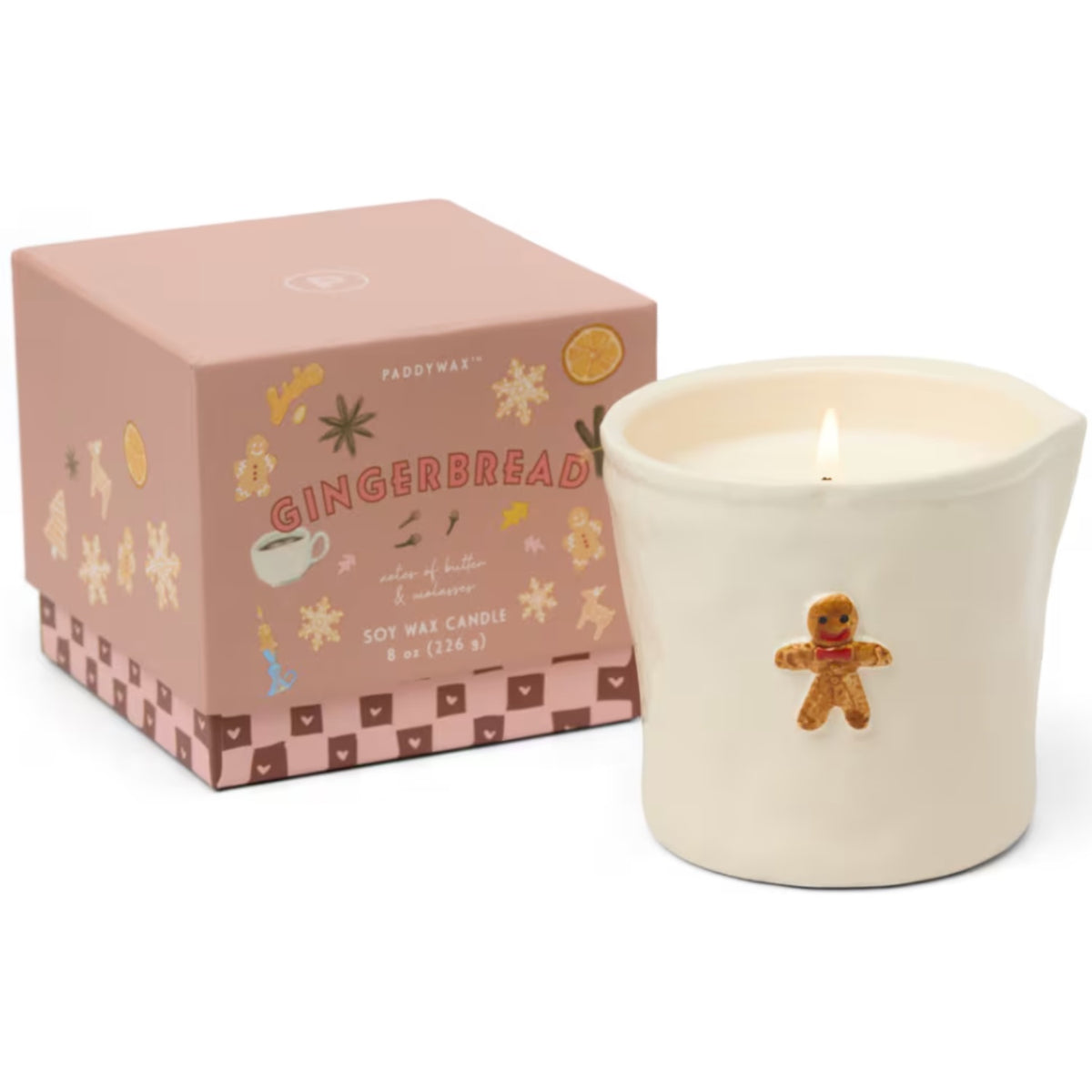 Ceramic Candle - Gingerbread