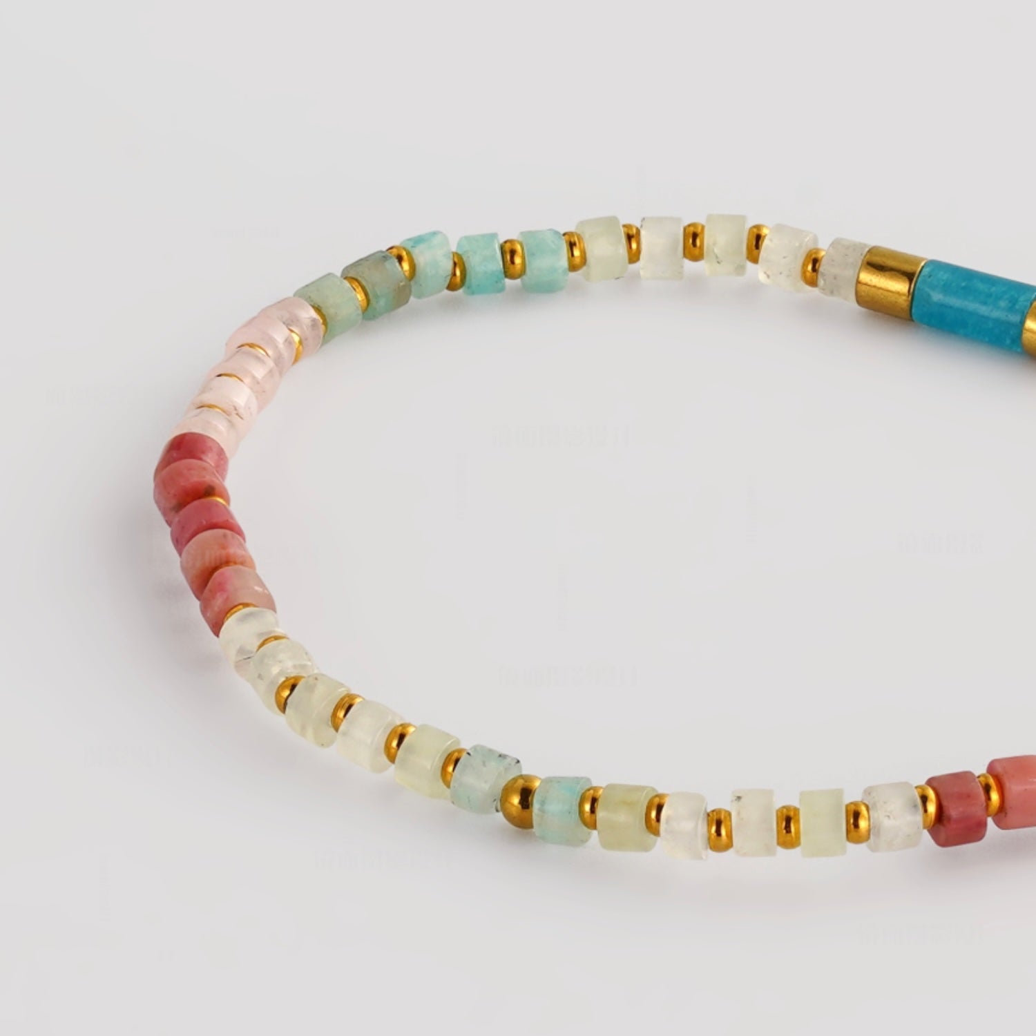 Terry Bracelet - Aqua/Coral