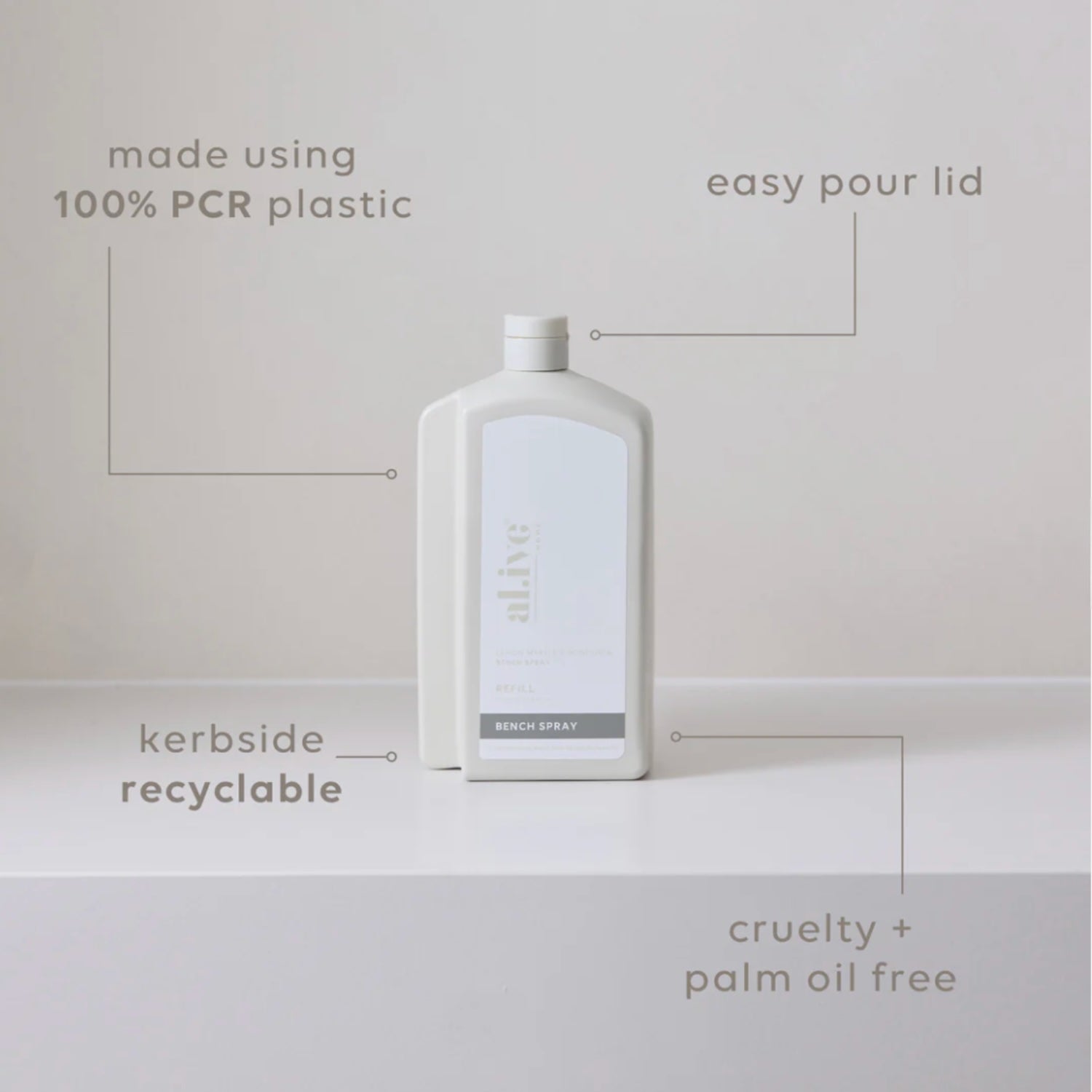 1L Bench Spray Refill - Lemon Myrtle & Honeydew