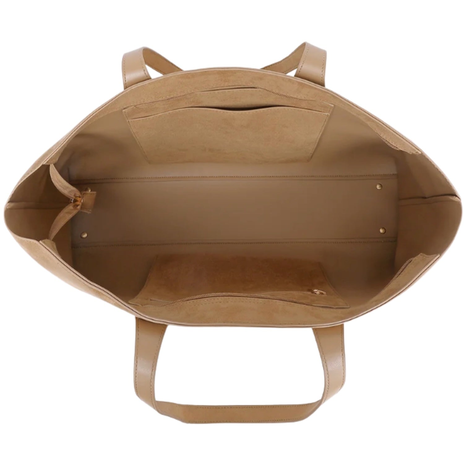 Elke Suede Tote Bag - Honey