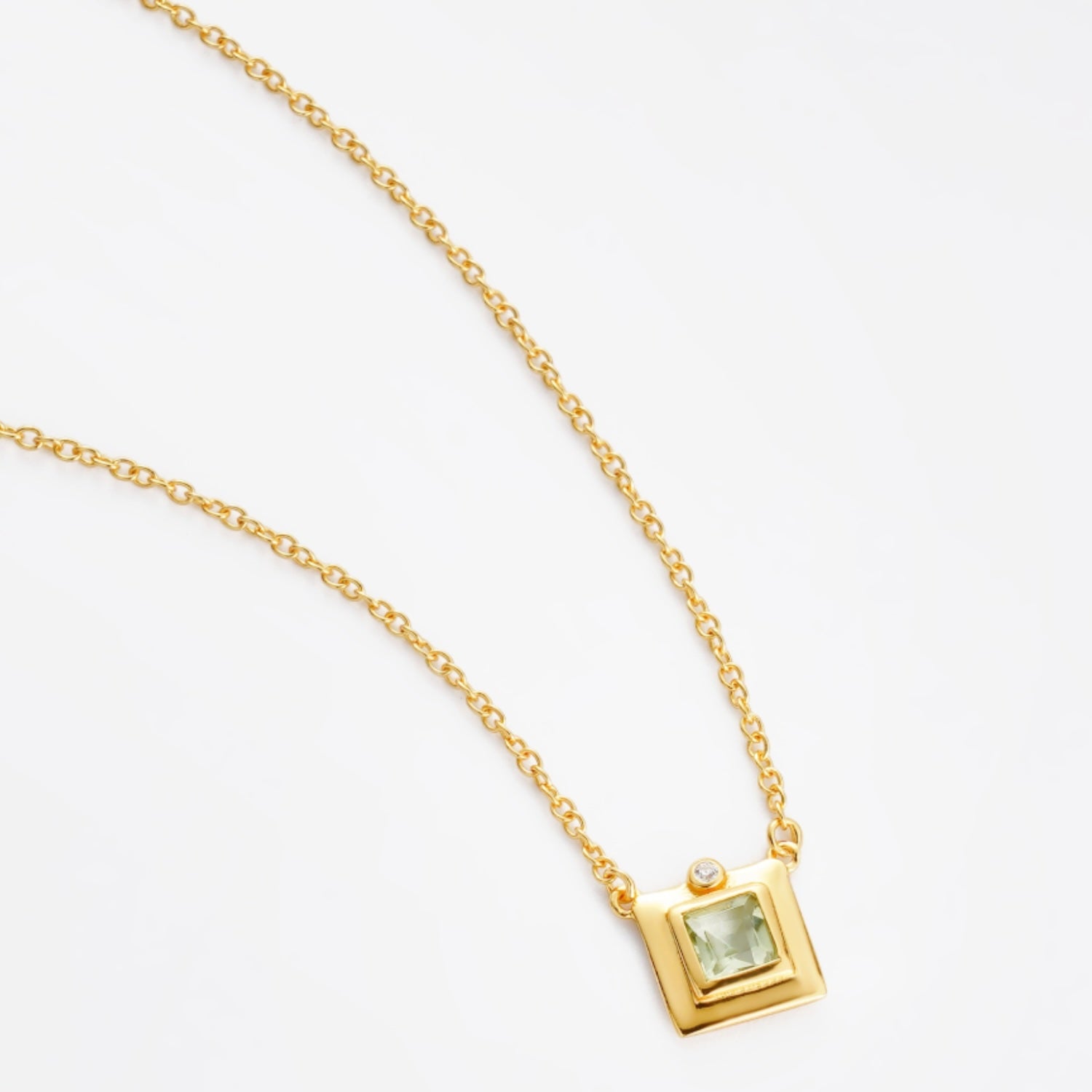 Tania Necklace - Green Amethyst
