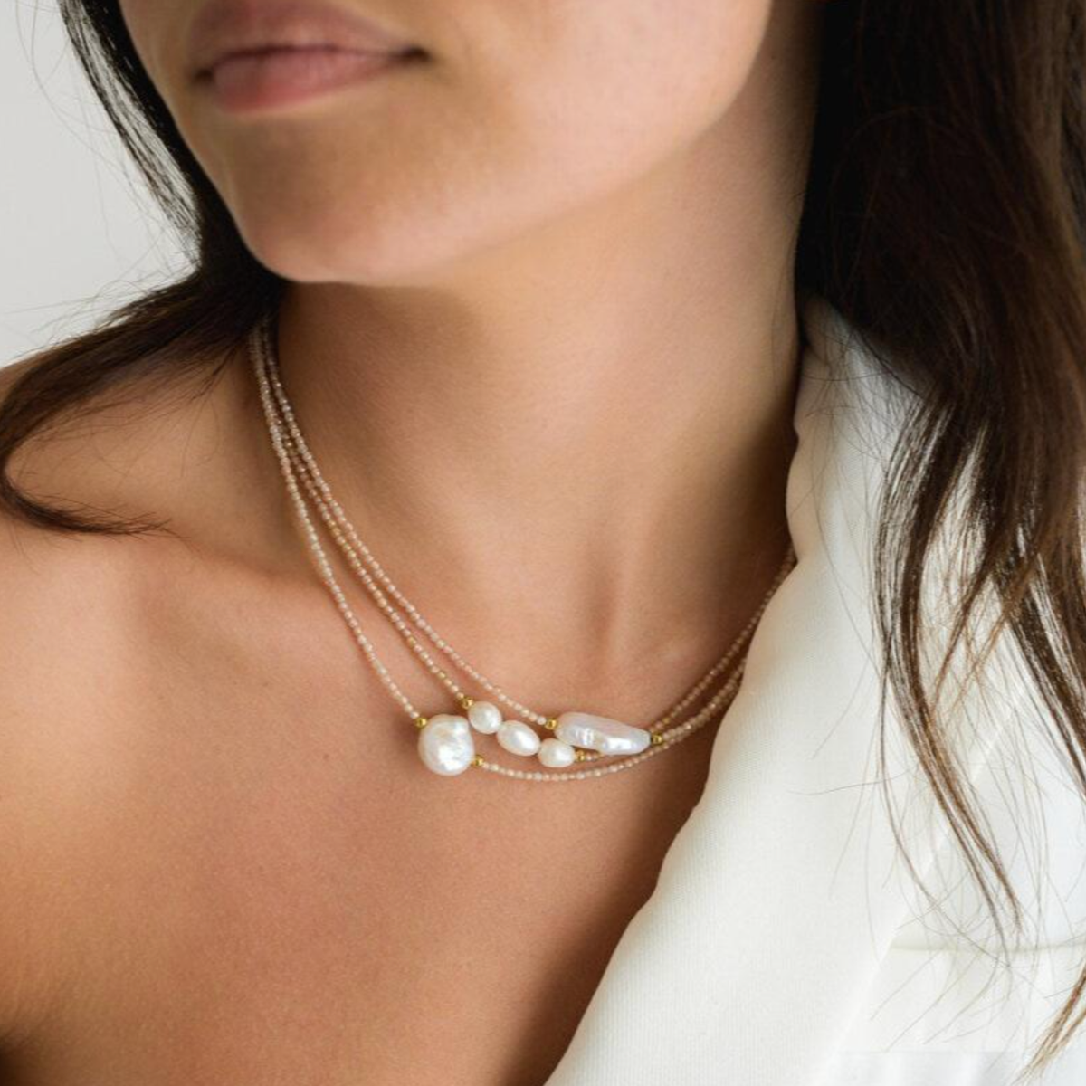 Koa Rectangle Necklace