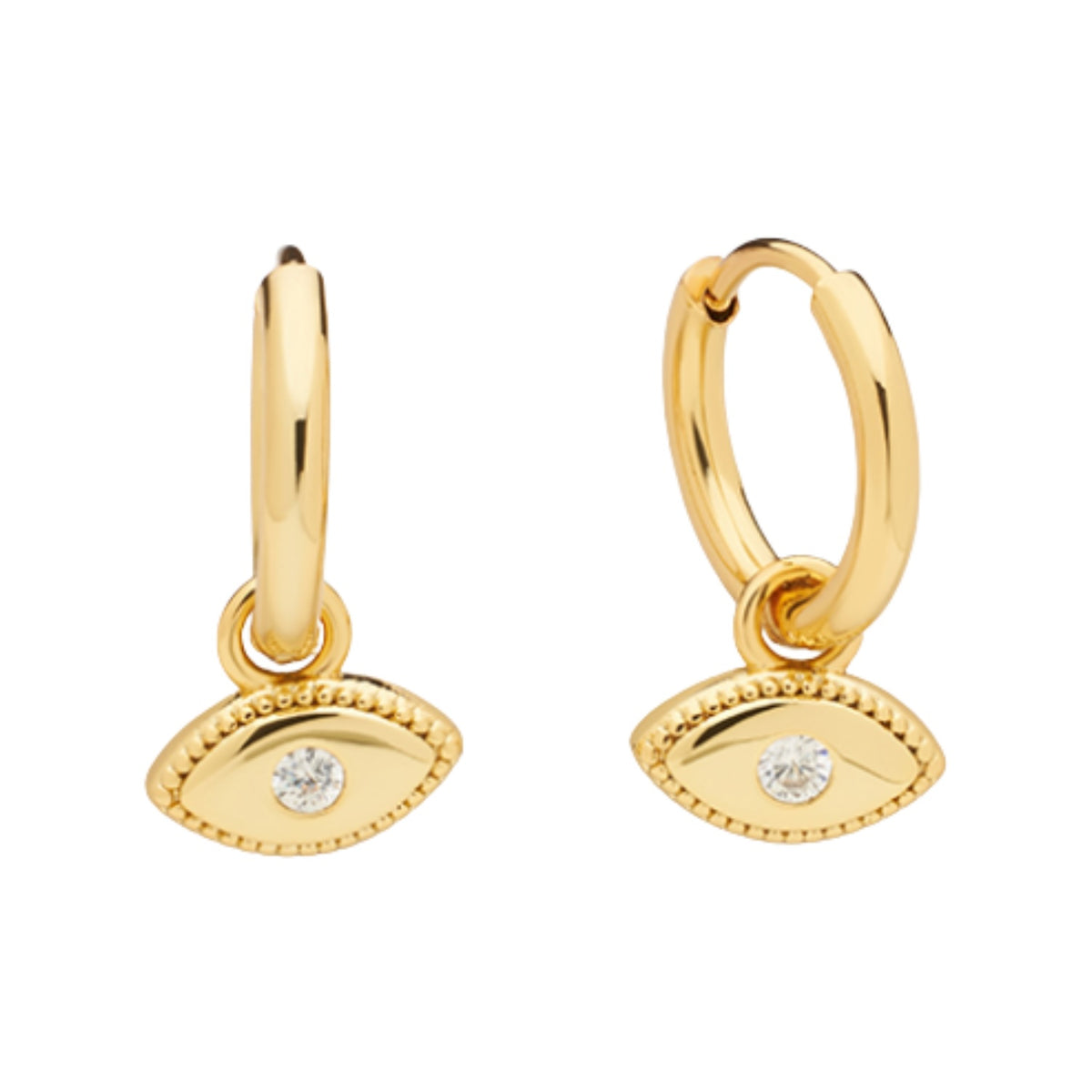 Evil Eye Earrings - Gold