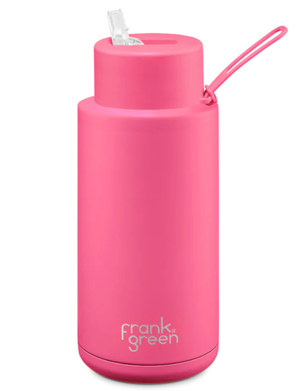 34oz Reusable Bottle - Neon Pink