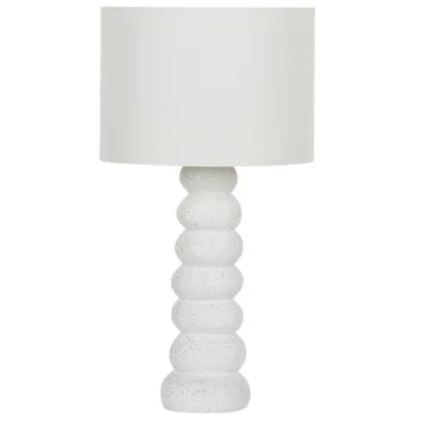 Siena Resin Table Lamp 30x57cm - White