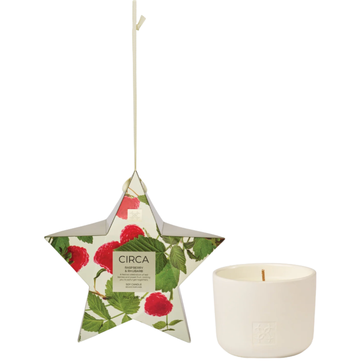 70g Bauble Candle - Raspberry & Rhubarb 26