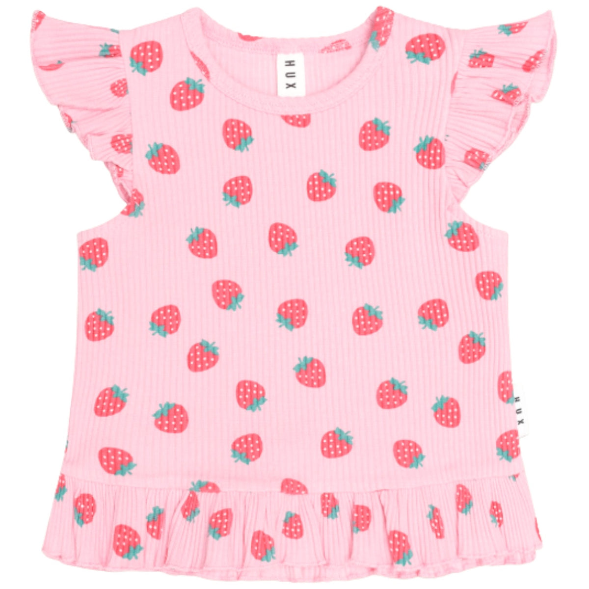 Strawberry Peplum Tee