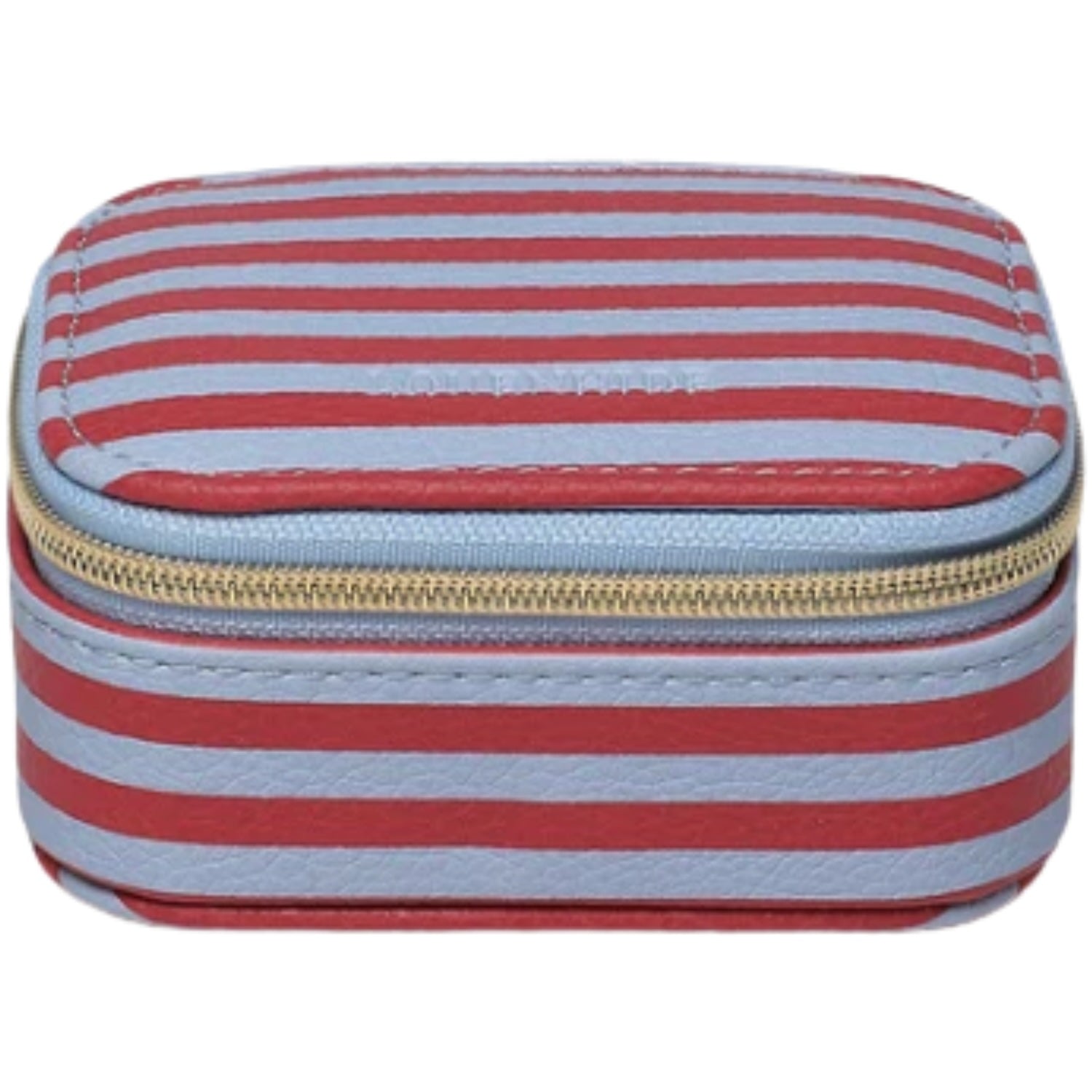 Suzie Stripe Jewellery Box - Red/Blue