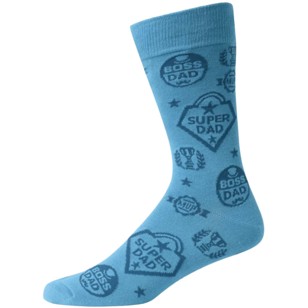 Superdad Sock - Sky (7-11)