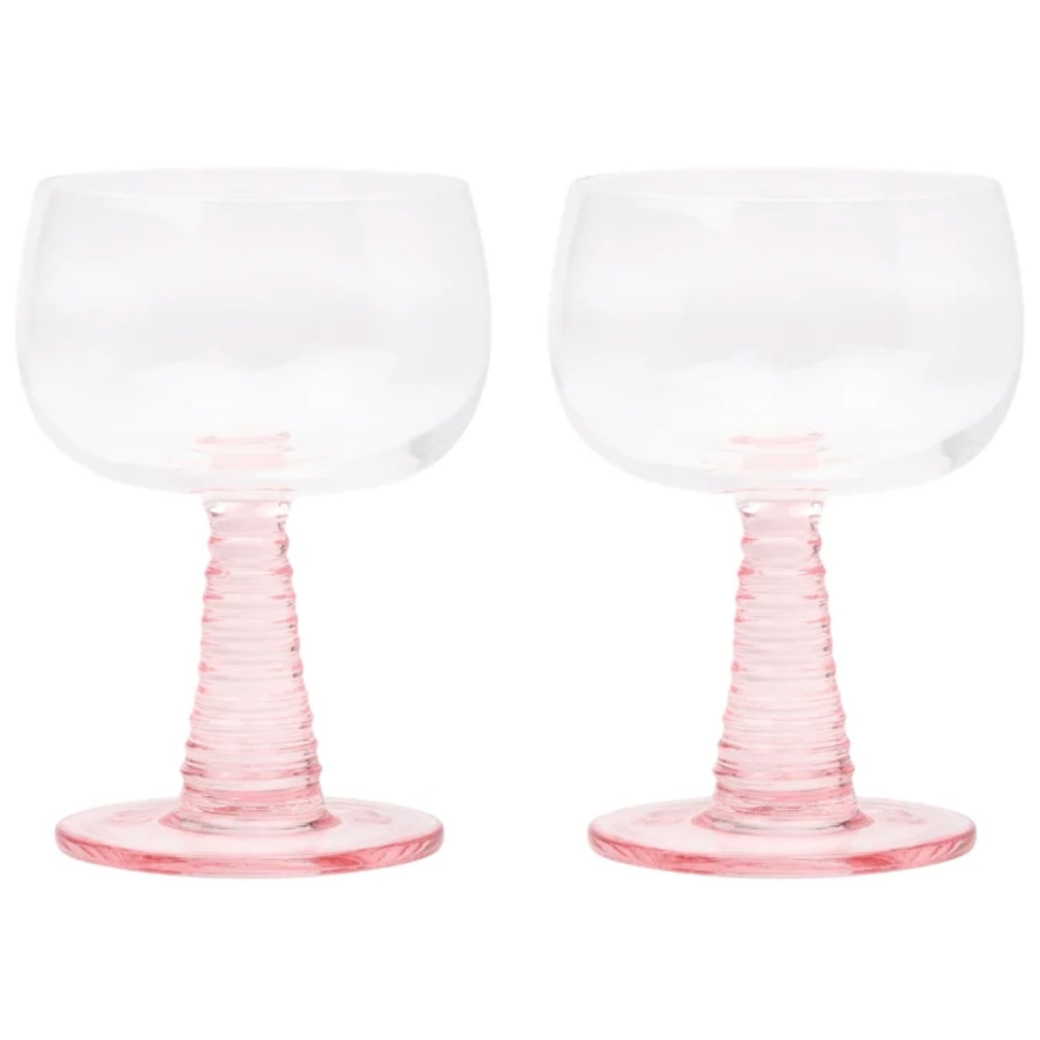 Romy S/2 Wine Glasses - Blush