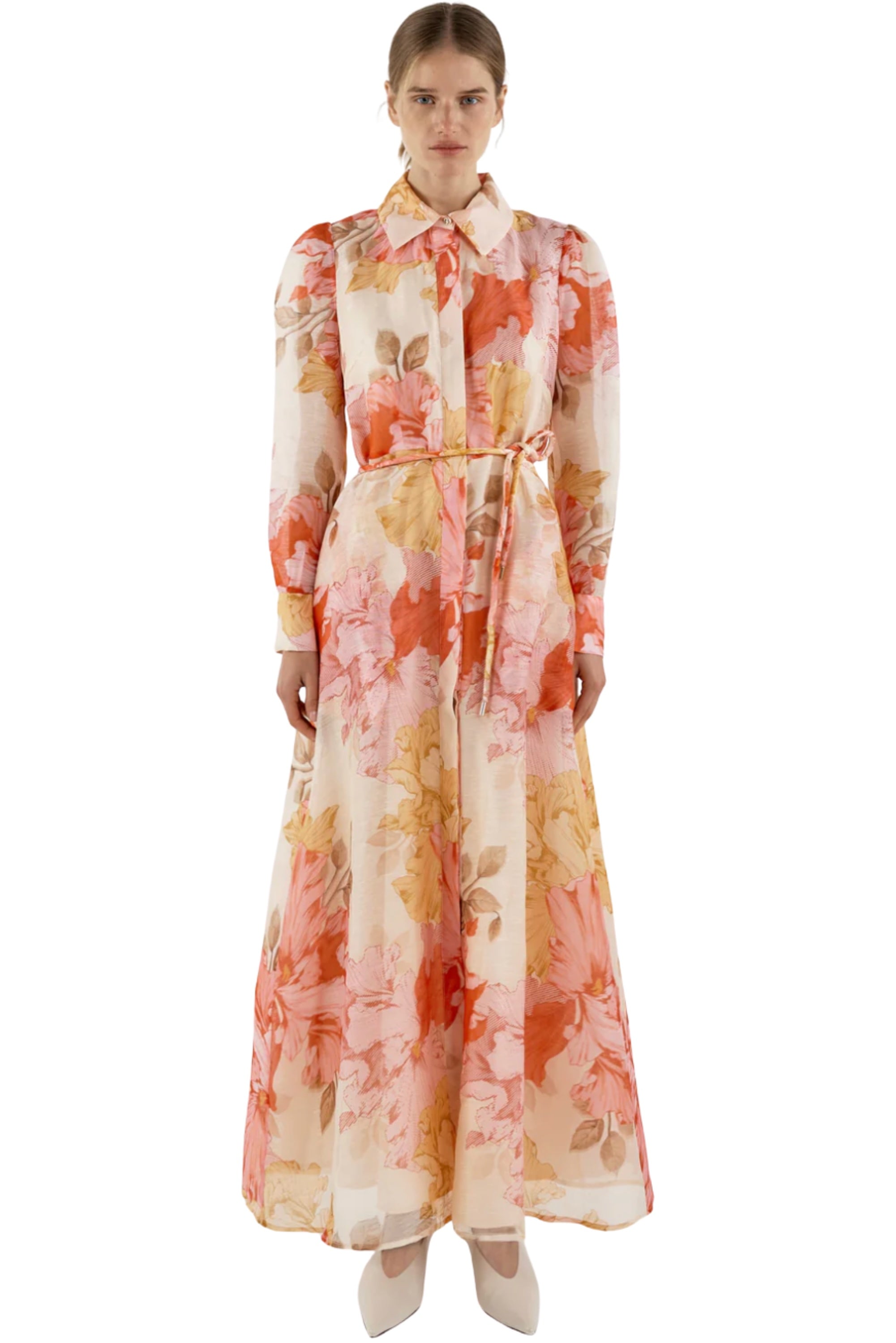 Julie Shirt Dress - Red/Pink
