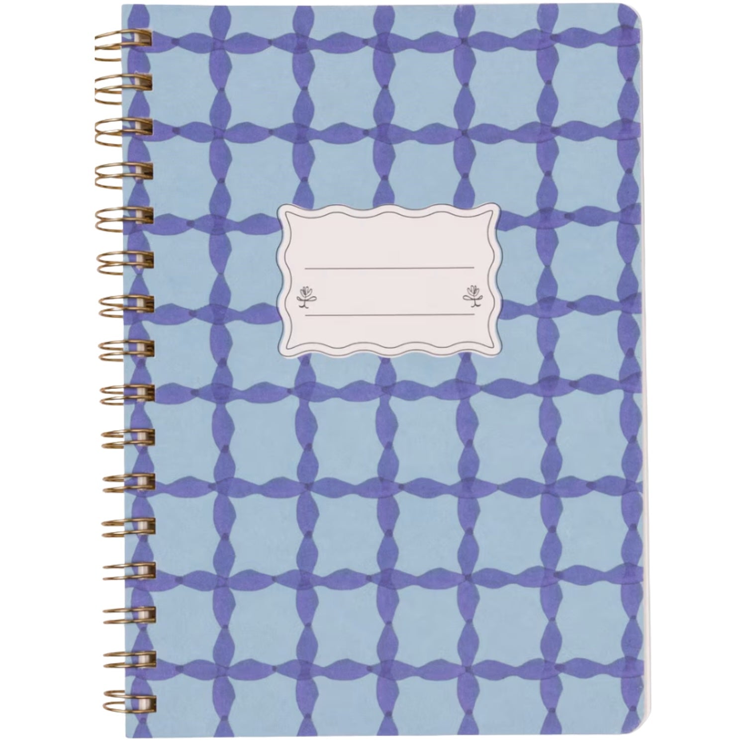 Twinwire Notebook (S) - Blue Lattice