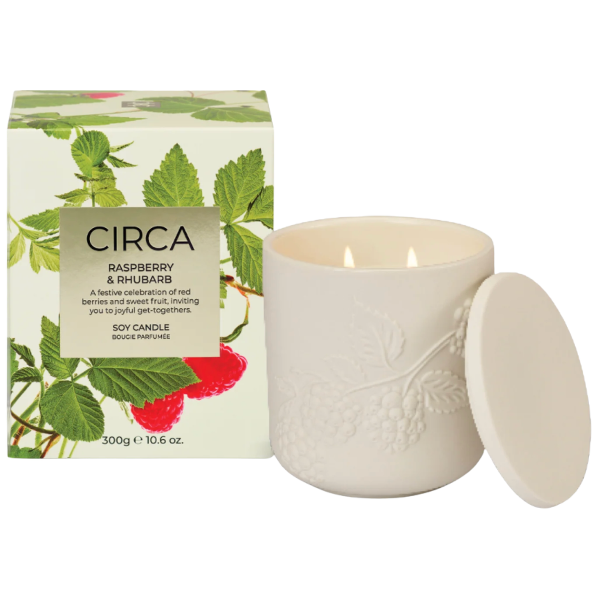 300g Candle - Raspberry & Rhubarb 26
