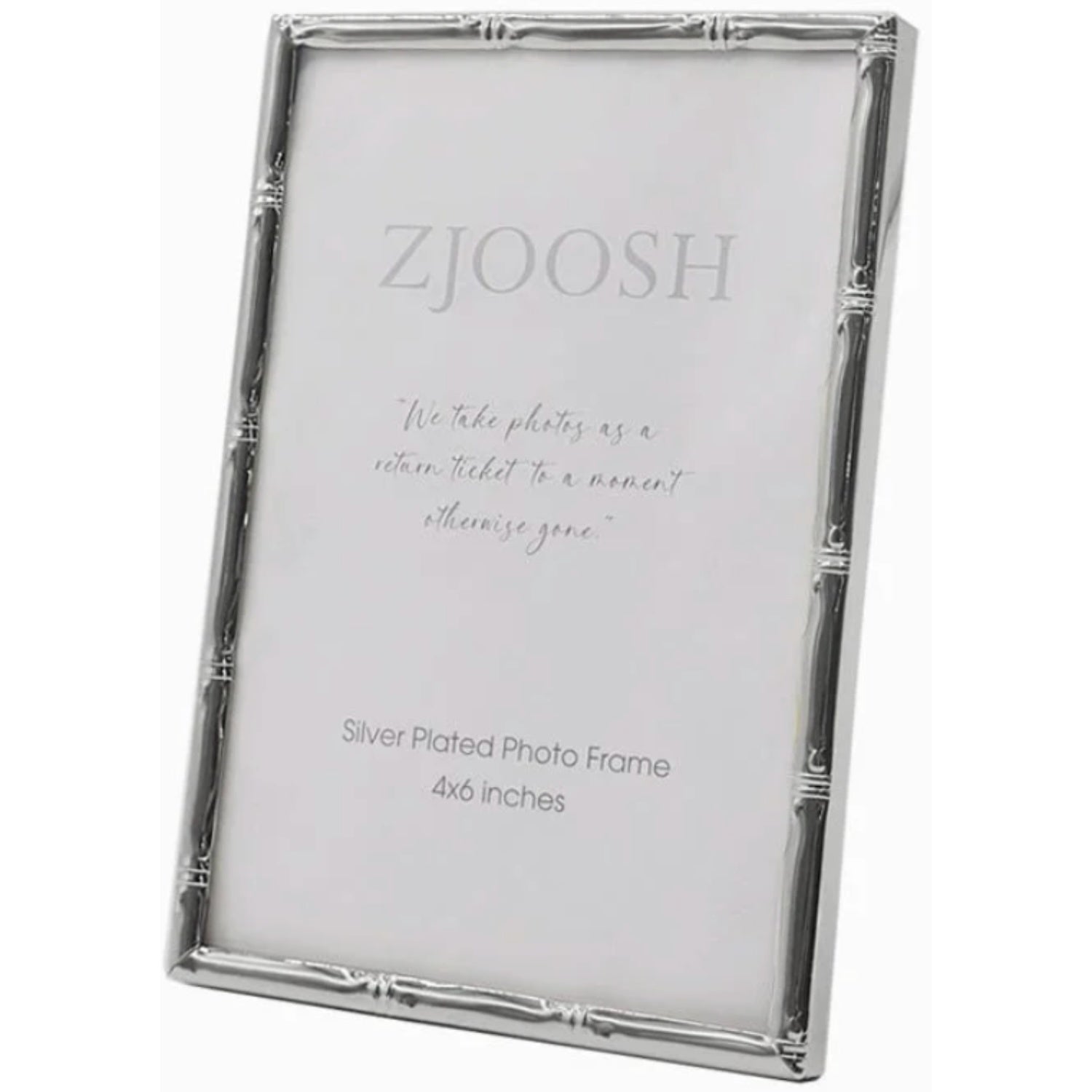Bamboo 4x6" Frame - Silver
