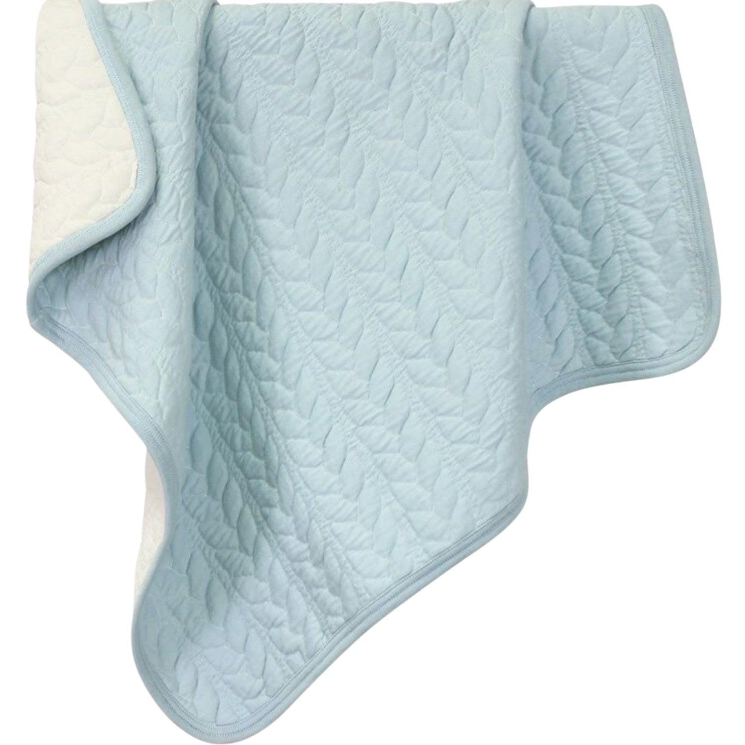 Quilted Reverse Blanket - Blue