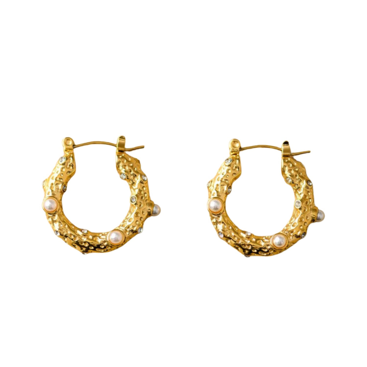 Aurelia Earrings - Gold/Pearl