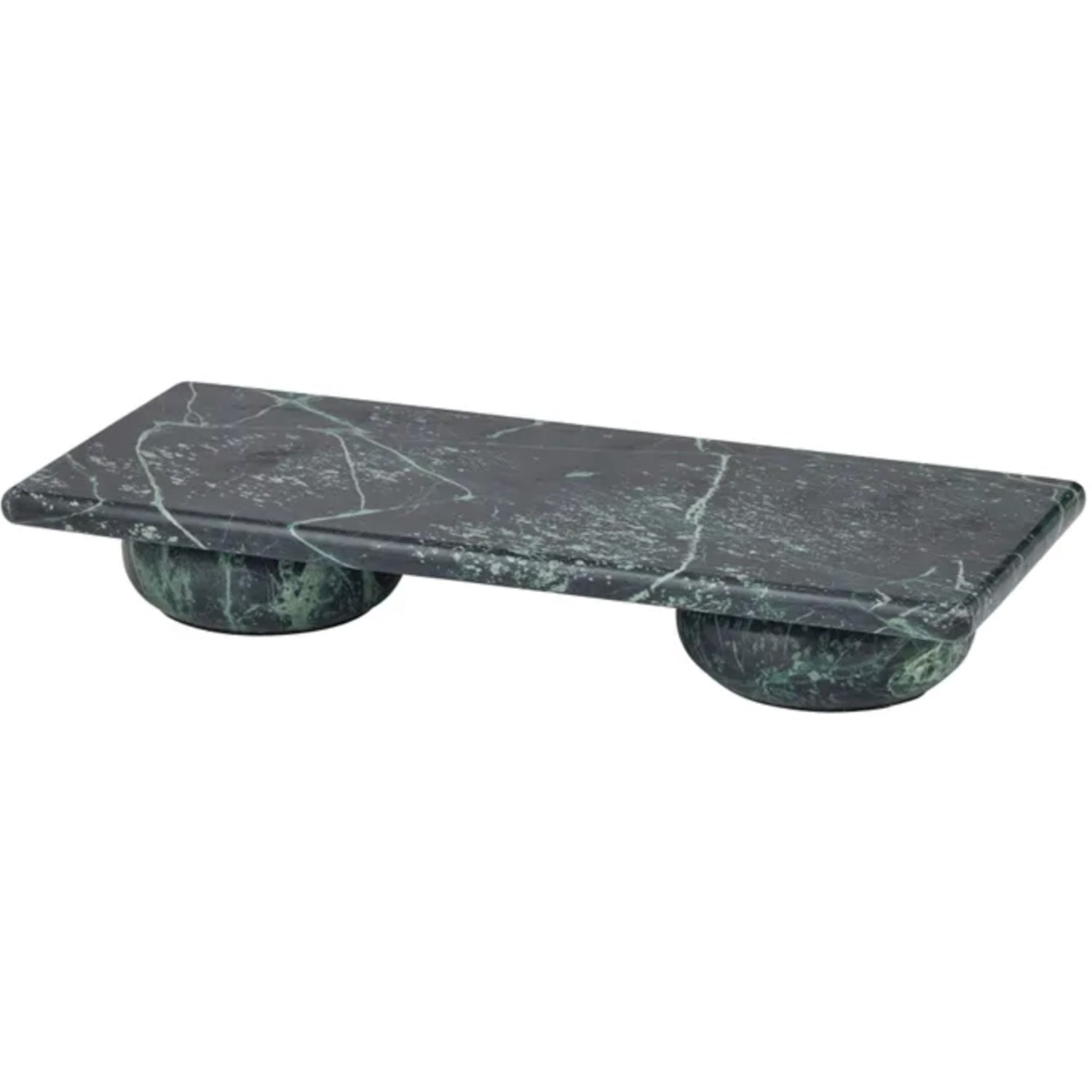 Ida Marble Footed Tray - Forest 18cm