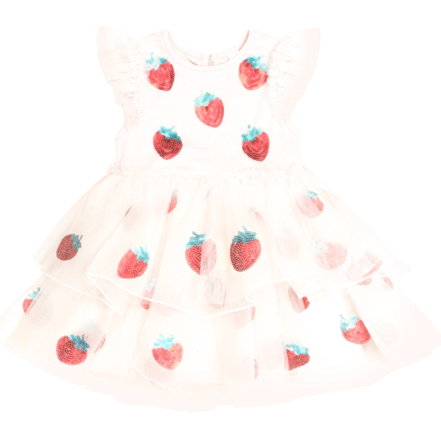 Sequin Strawberry Tulle Dress