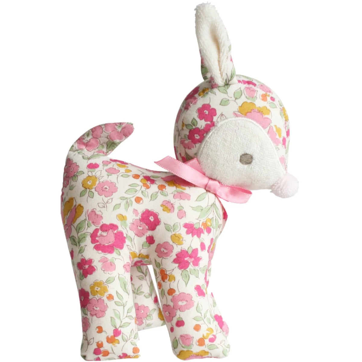 Baby Deer Rattle - Rose Garden