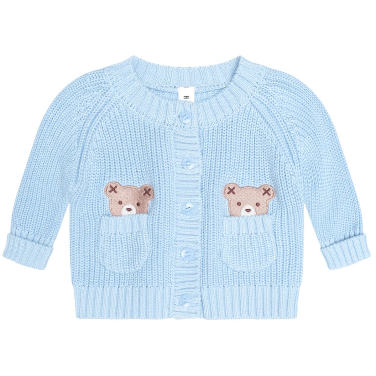 Blue Fisherman Cardigan