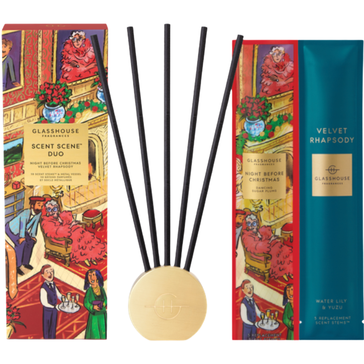 Scent Stem Duo - Night Before Christmas/Velvet Rhapsody