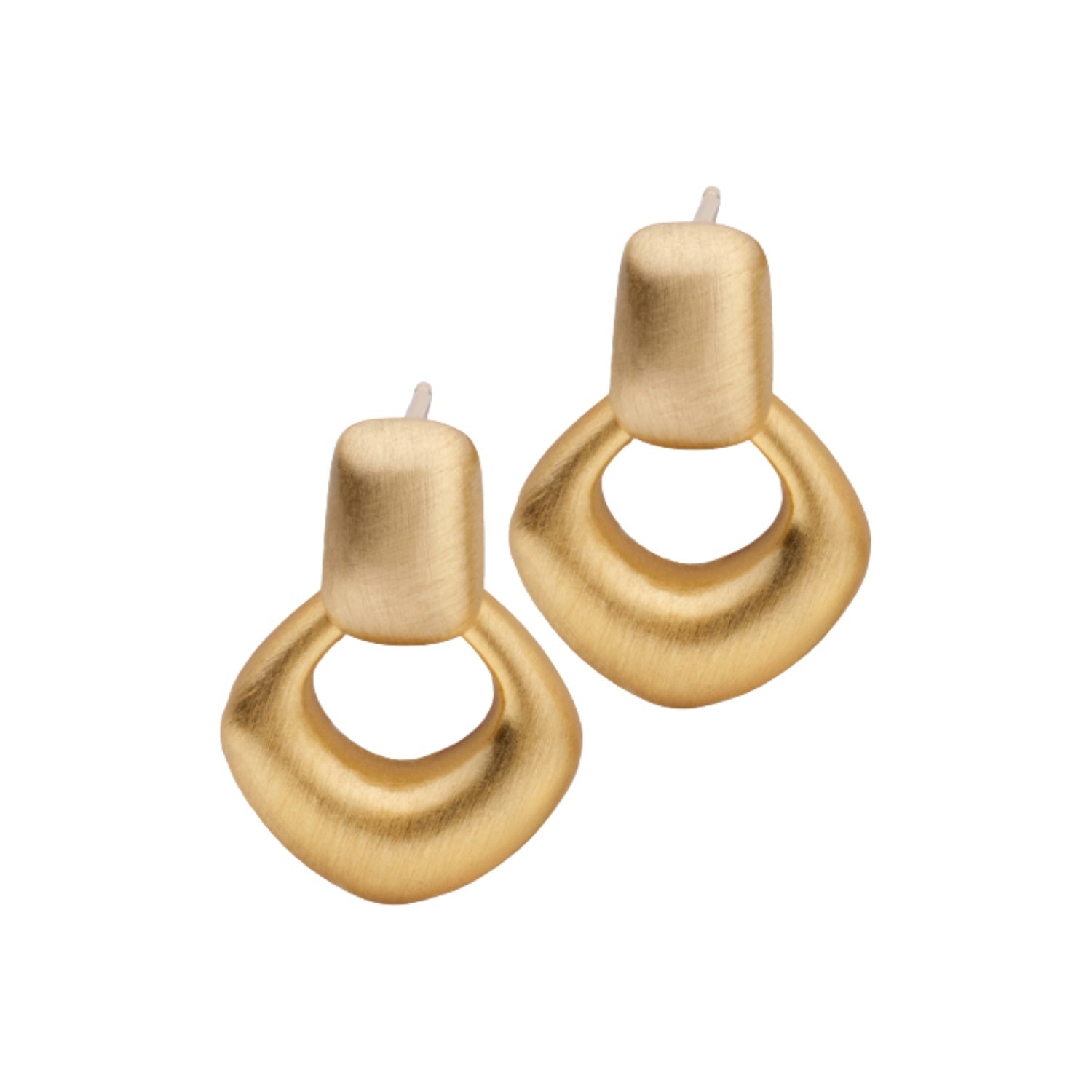 Nova Earrings - Brushed Gold
