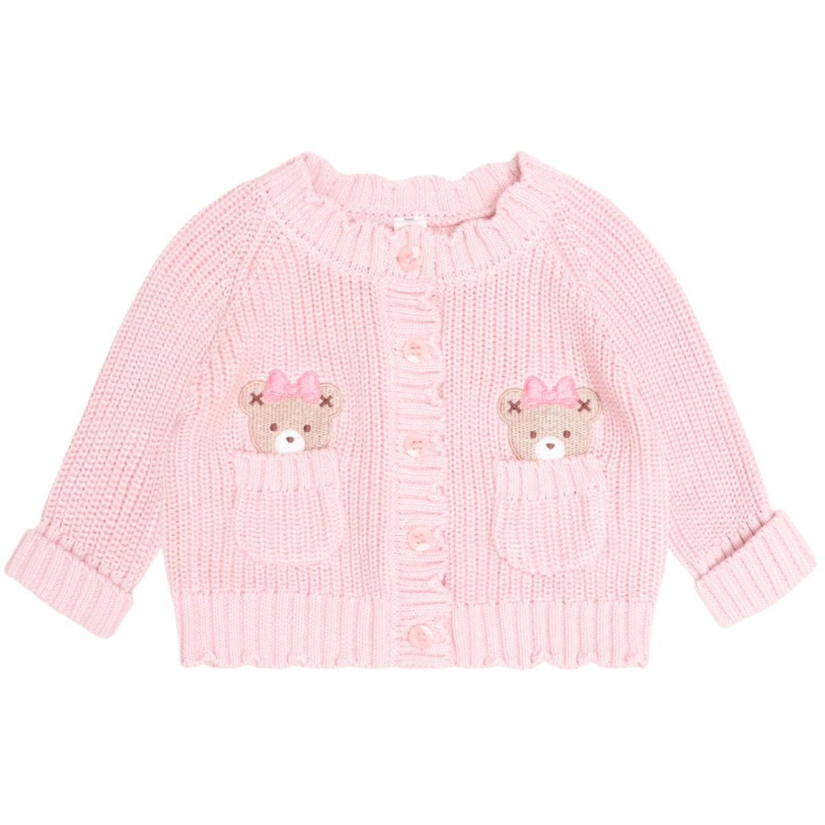 Pink Fisherman Cardigan