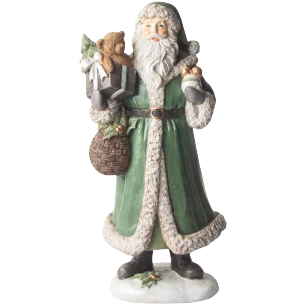Festive Santa w/ Bear