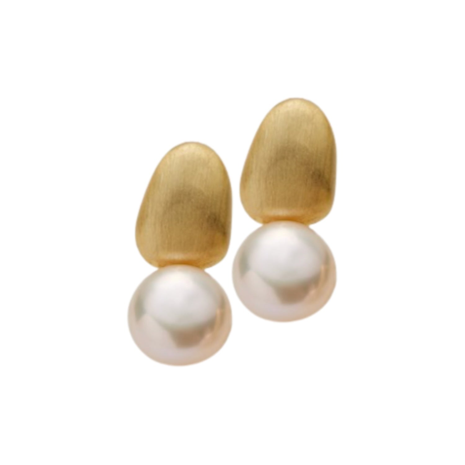 Brielle Earrings - Brushed Gold