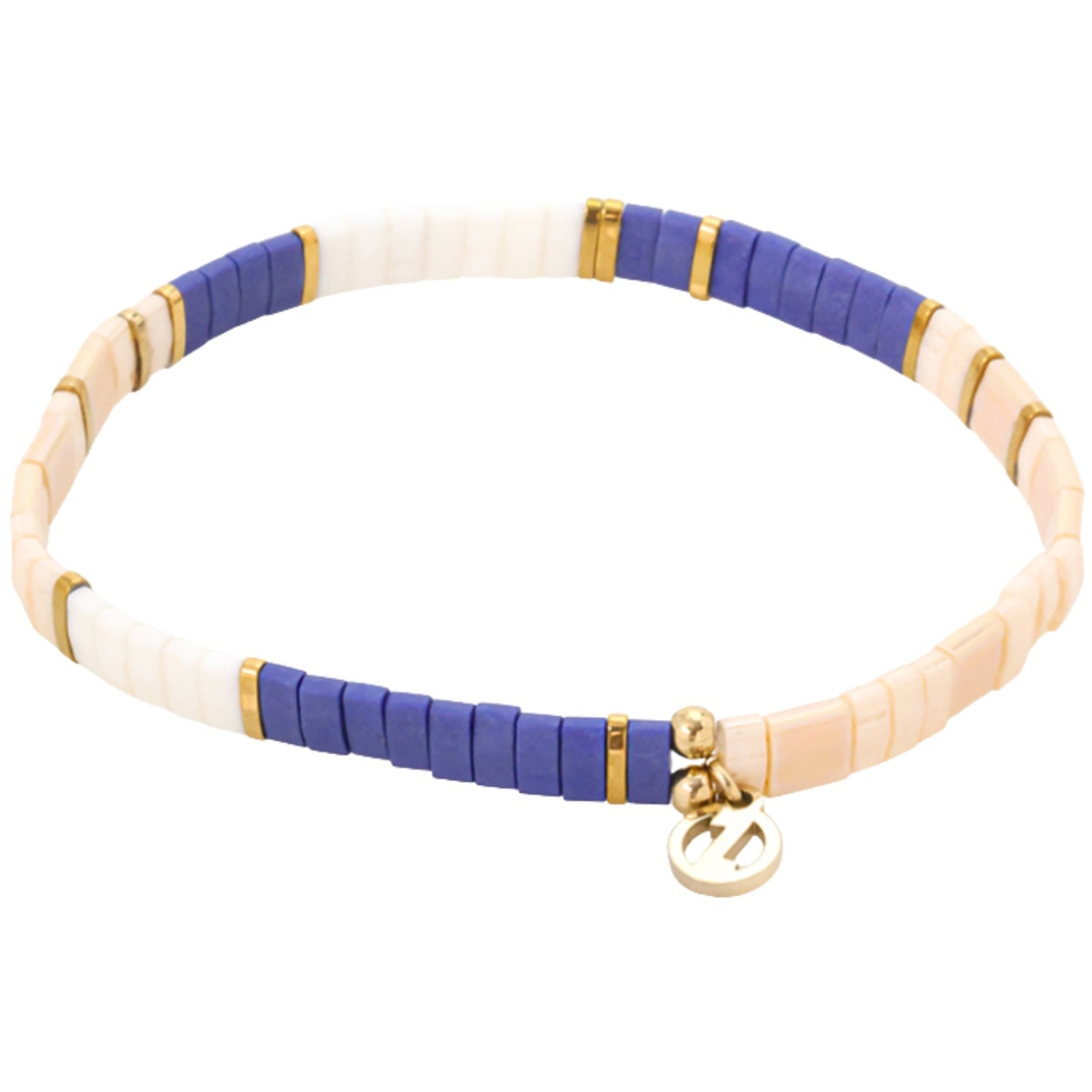 Tile Bracelet - Pacific/Gold