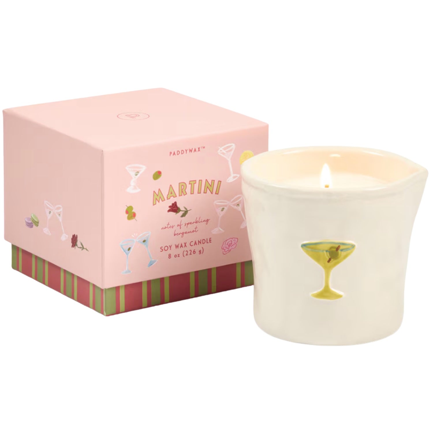 Ceramic Candle - Martini