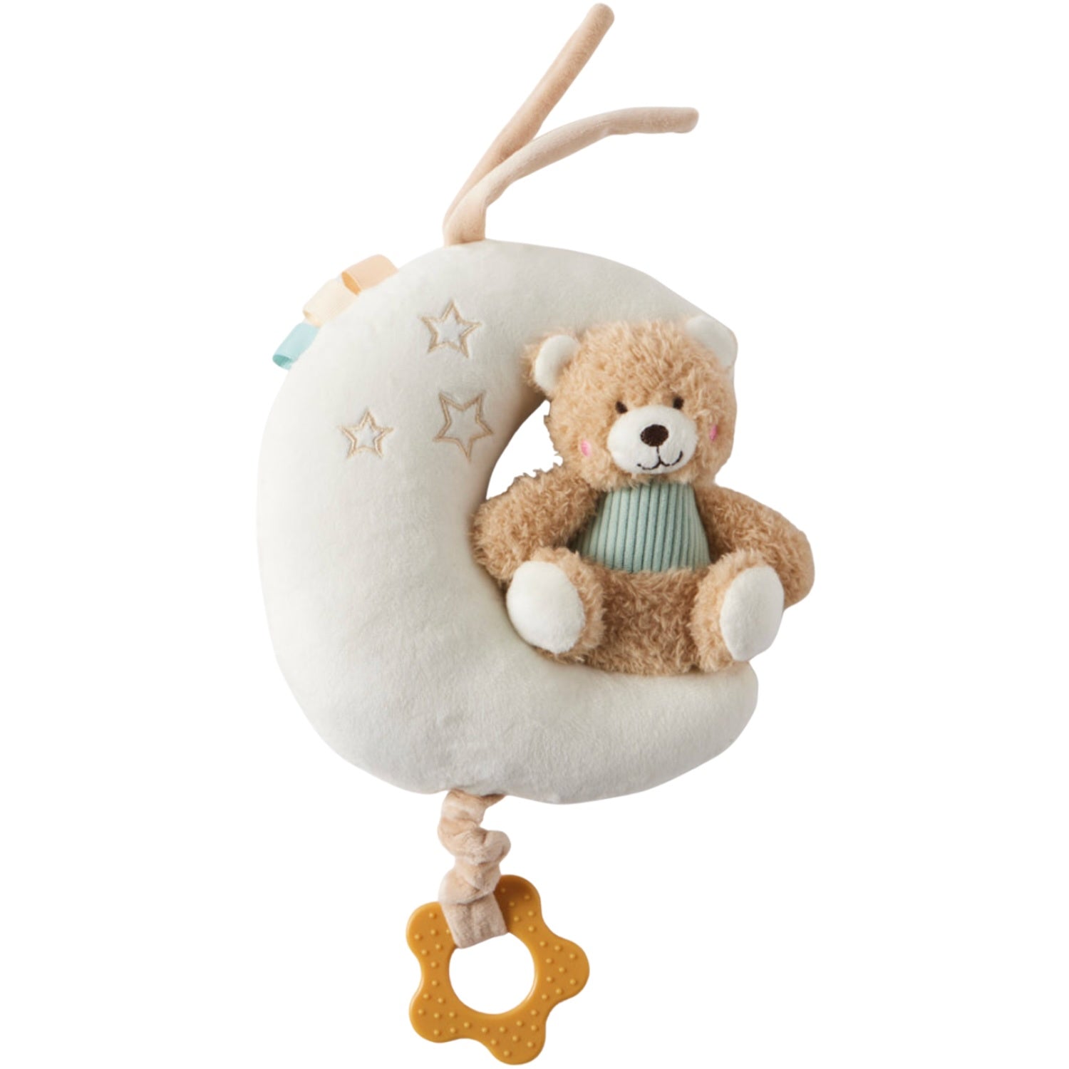 Musical Teddy On Moon - Blue