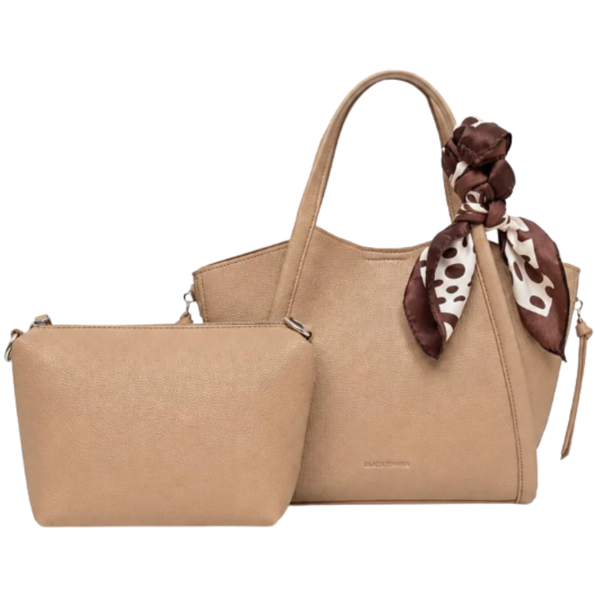 Brie 2pc Handbag - Biscuit