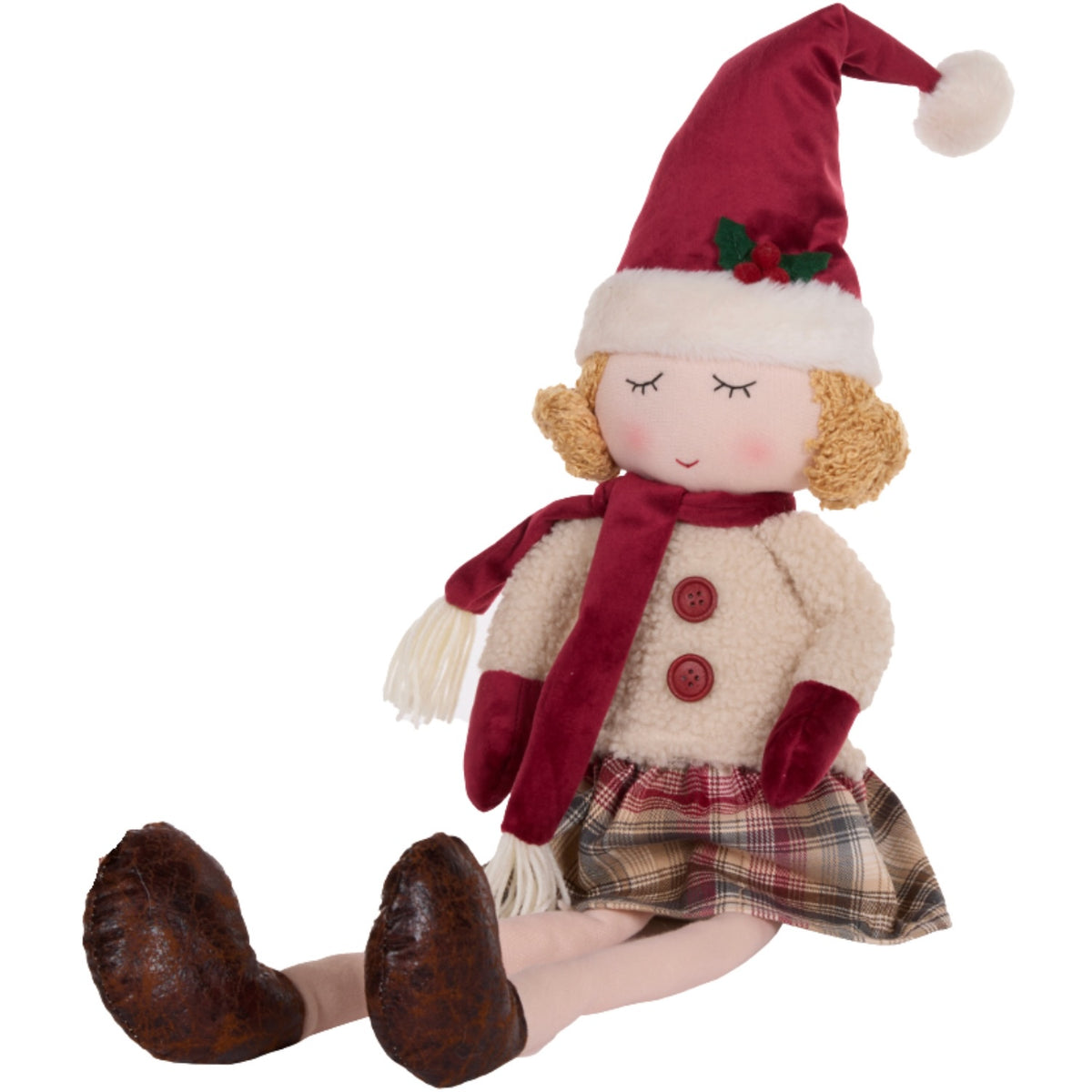 Sitting Holly Elf