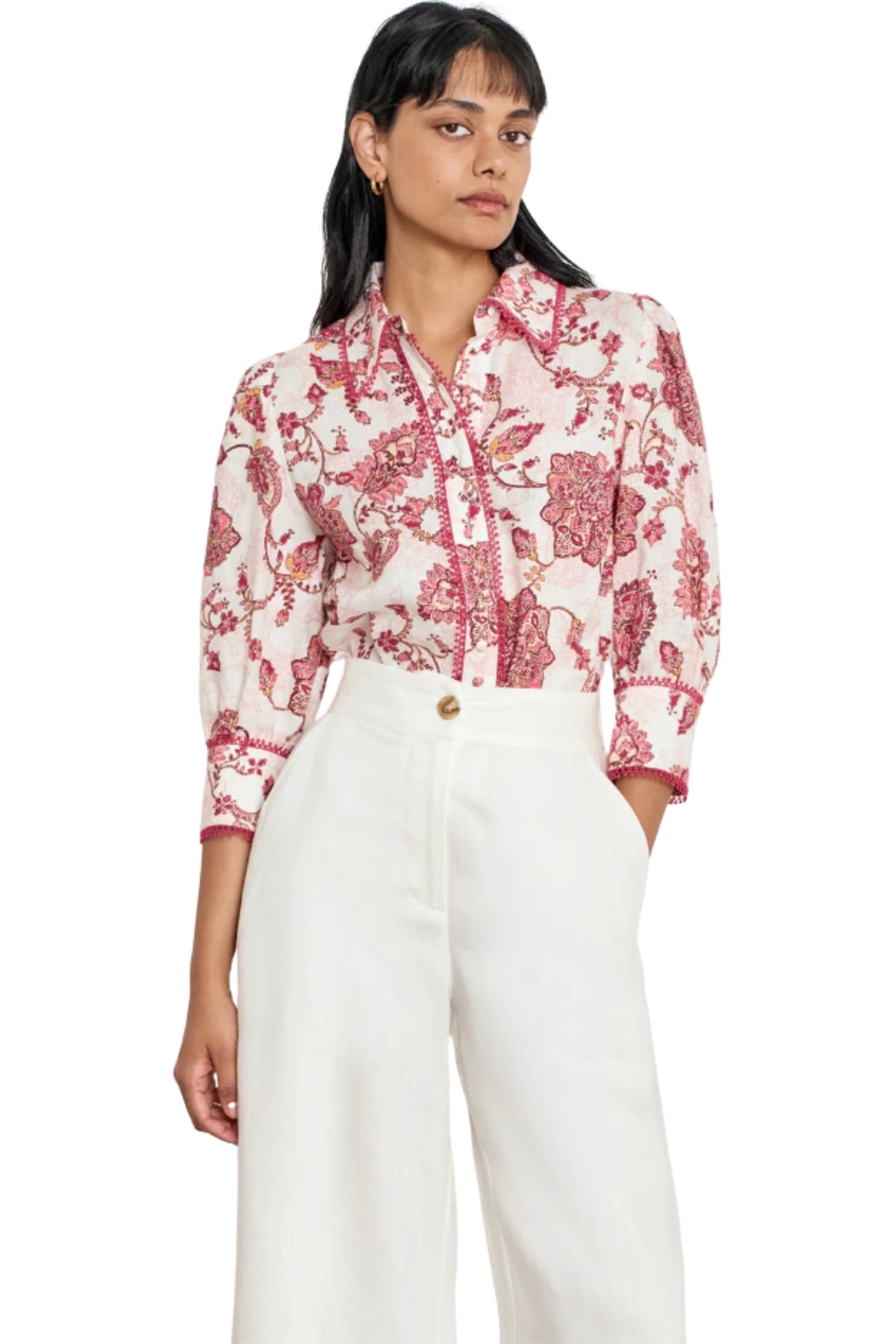 Serenade Top - Rose Paisley
