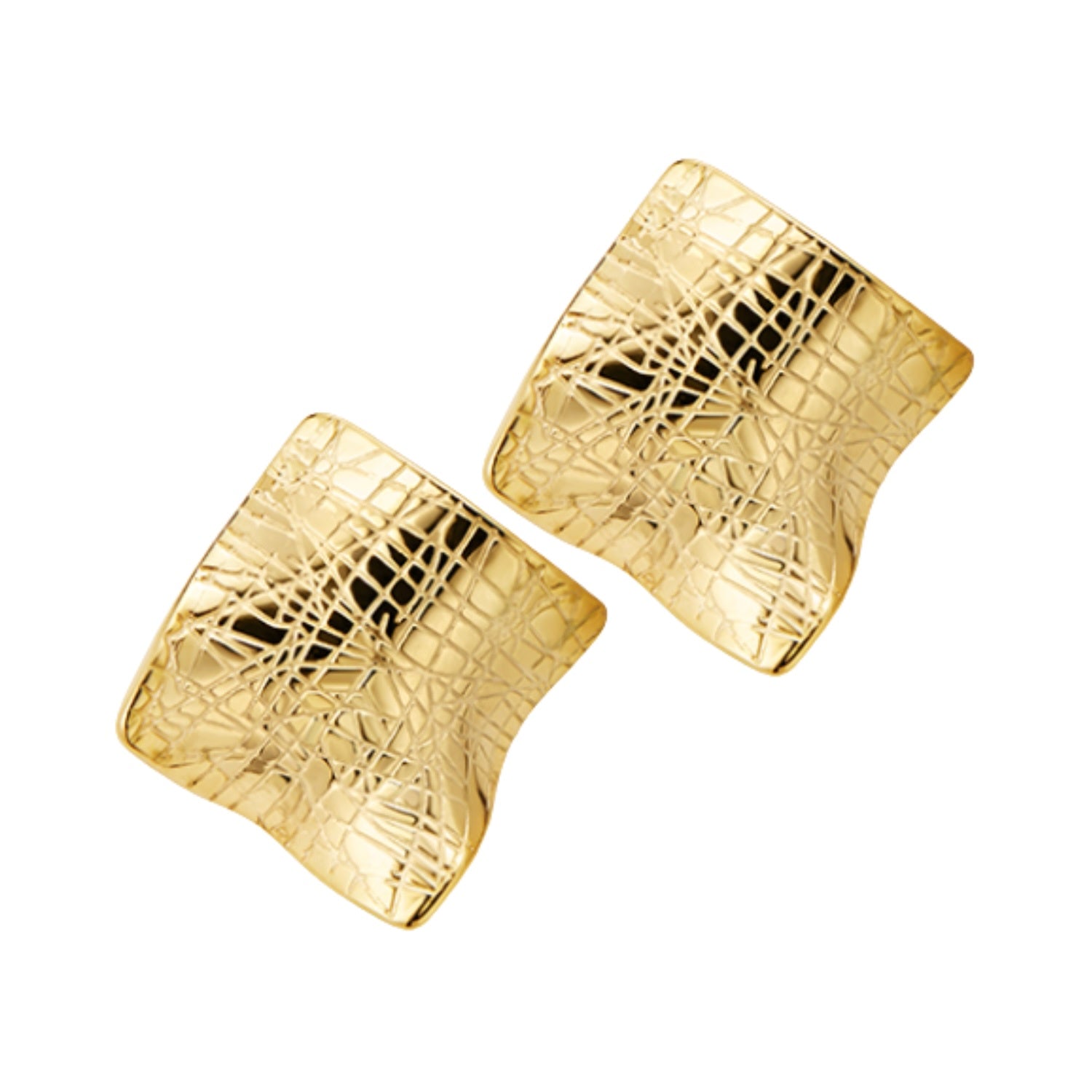 Lucy Statement Earrings - Gold