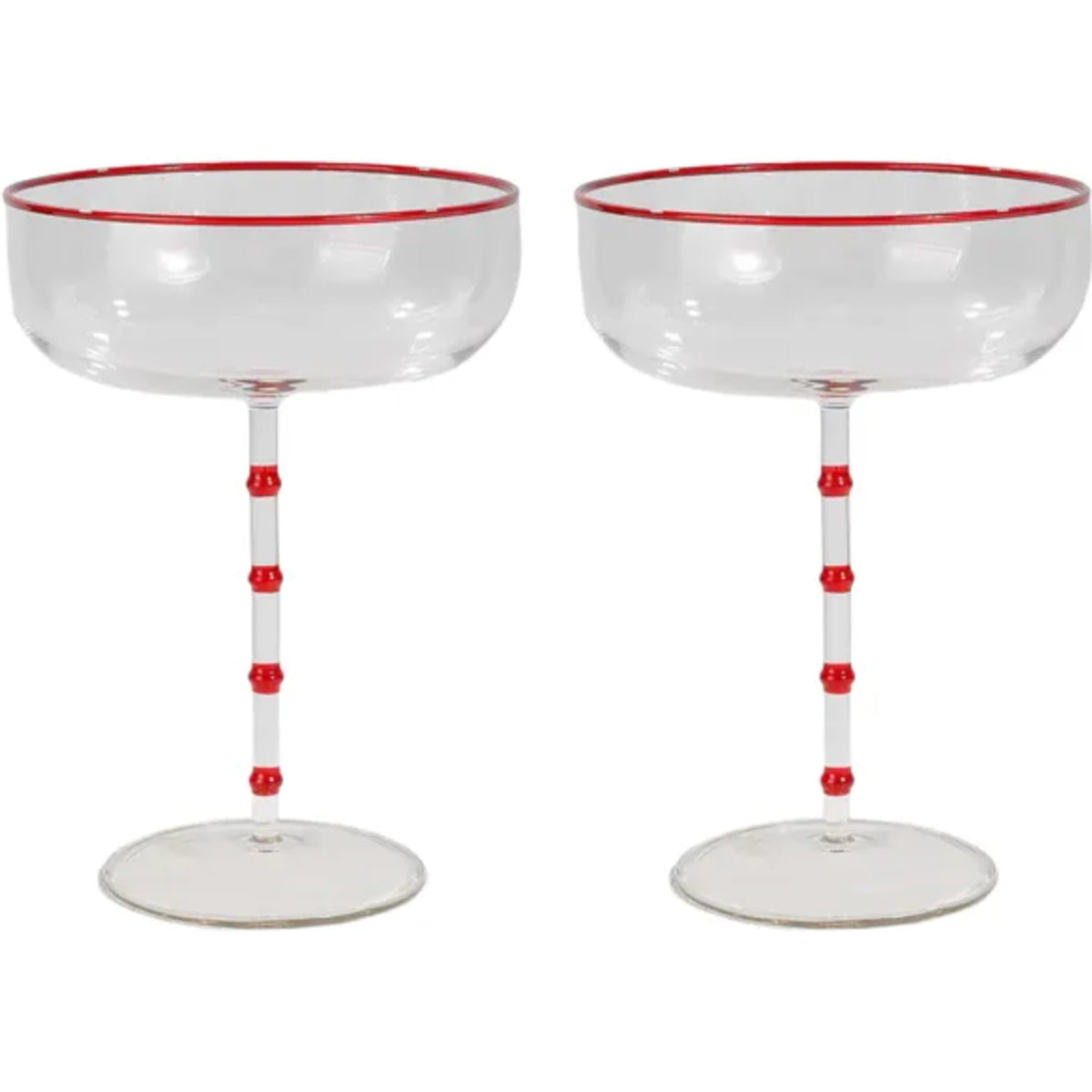 Hudson S/2 Coupe Glass - Red