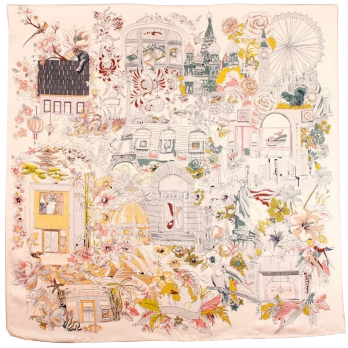 Escapade Romantique 50cm Silk Scarf