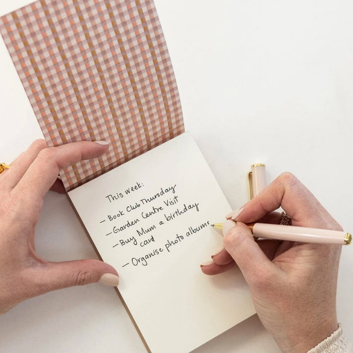 Primrose Gingham Mini Jotter