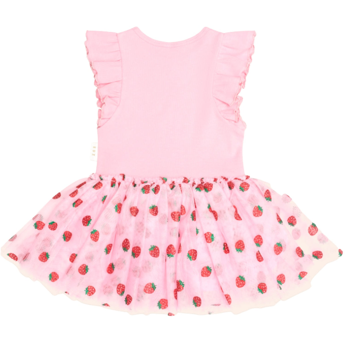Strawberry Emb Tulle Dress