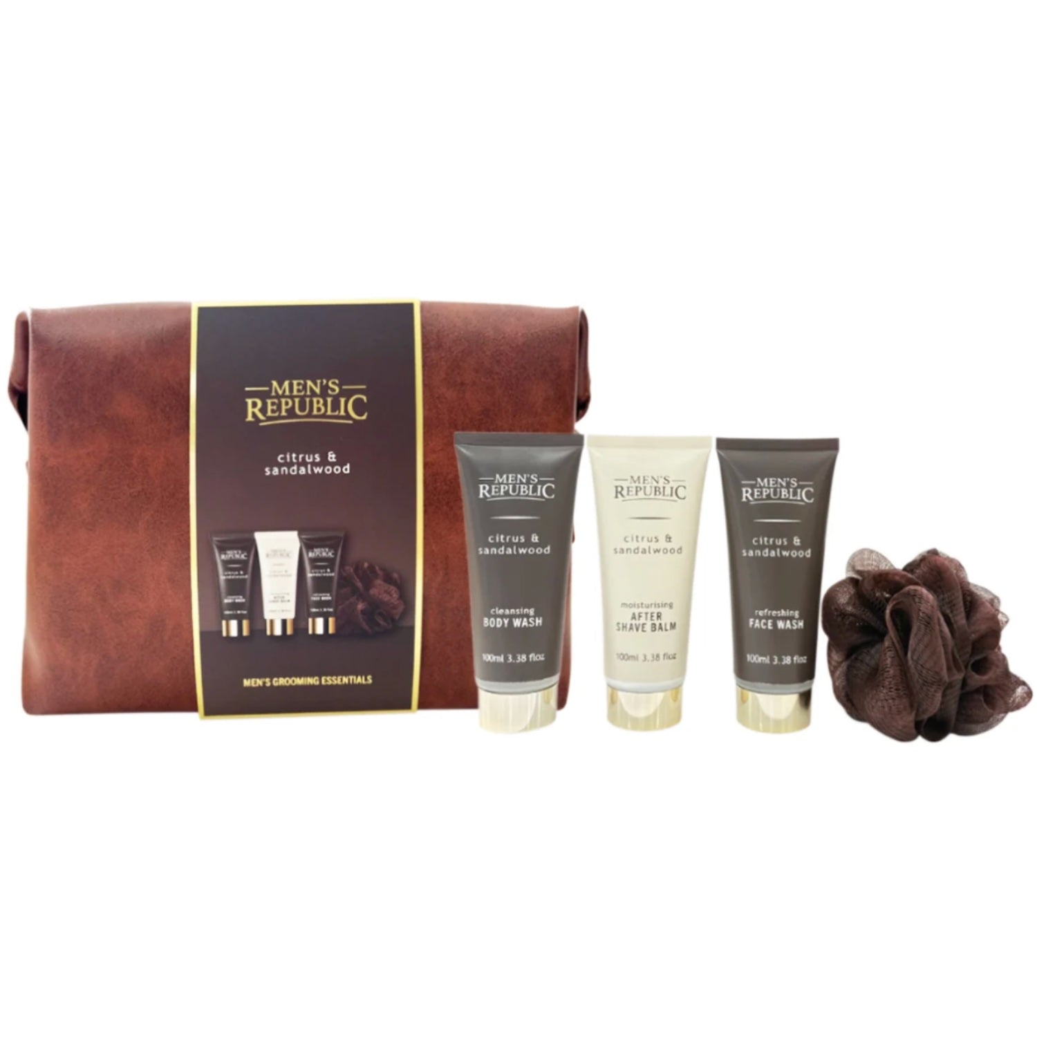 Soft Toiletry Bag 4pc Grooming Set