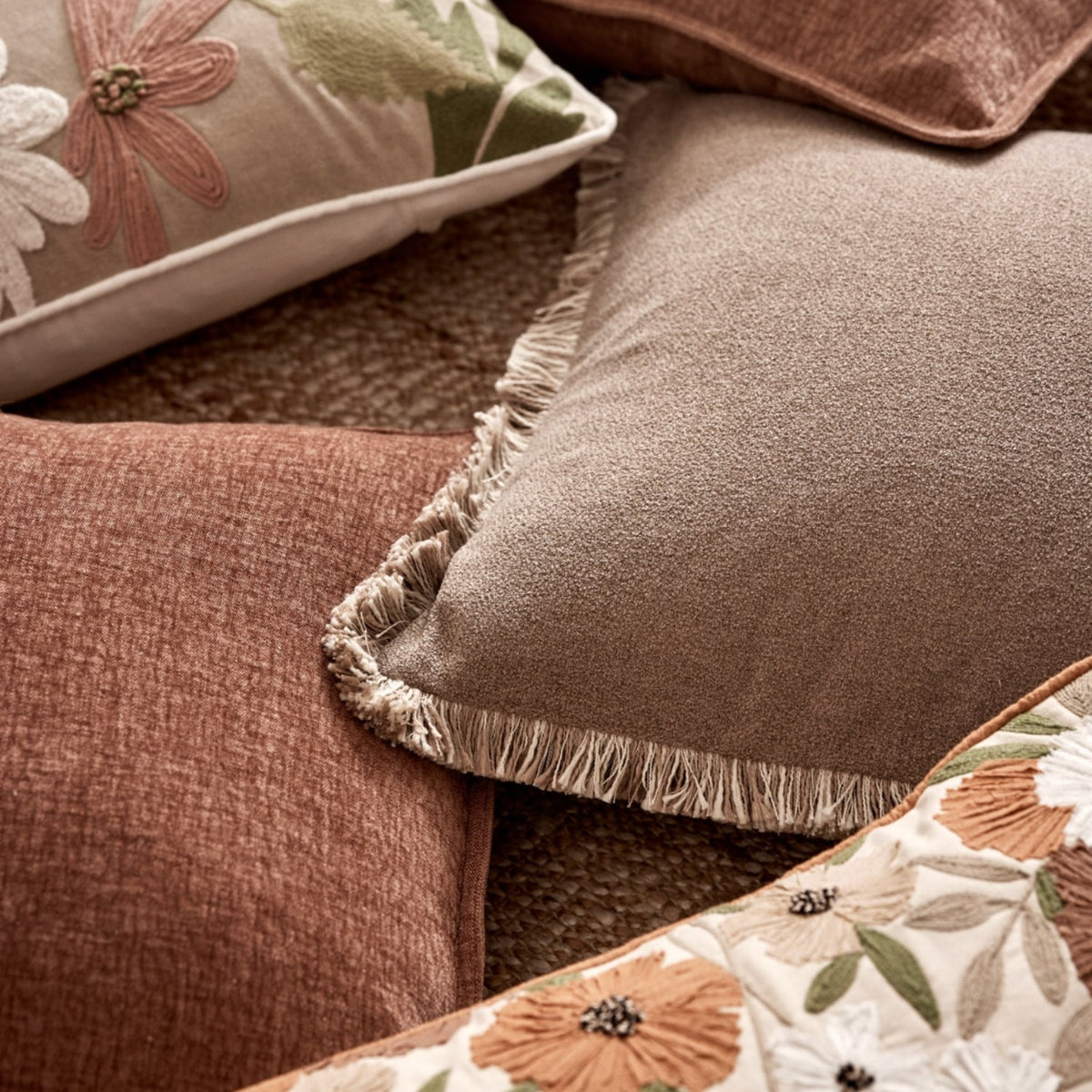 Margot Cushion 50x50cm - Truffle