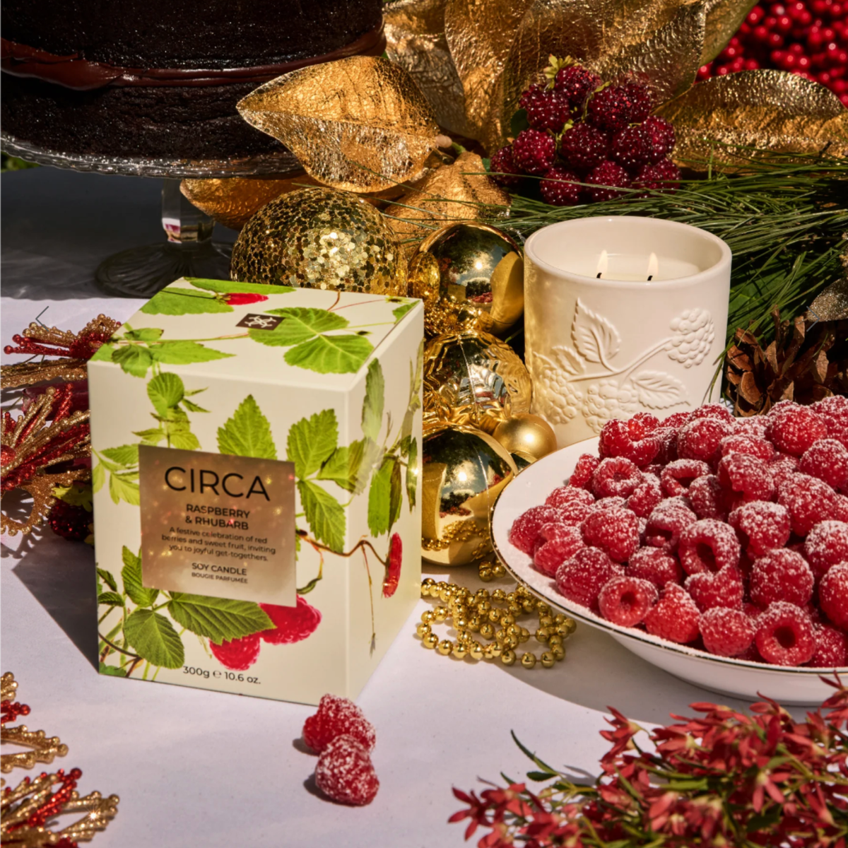 300g Candle - Raspberry & Rhubarb 26