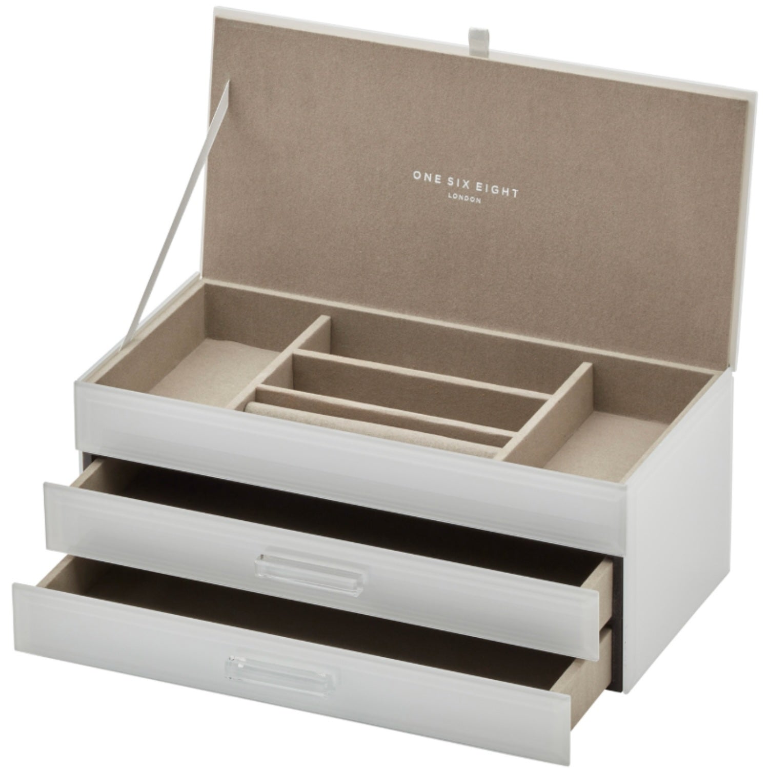 Gabriella White Jewellery Box (L)