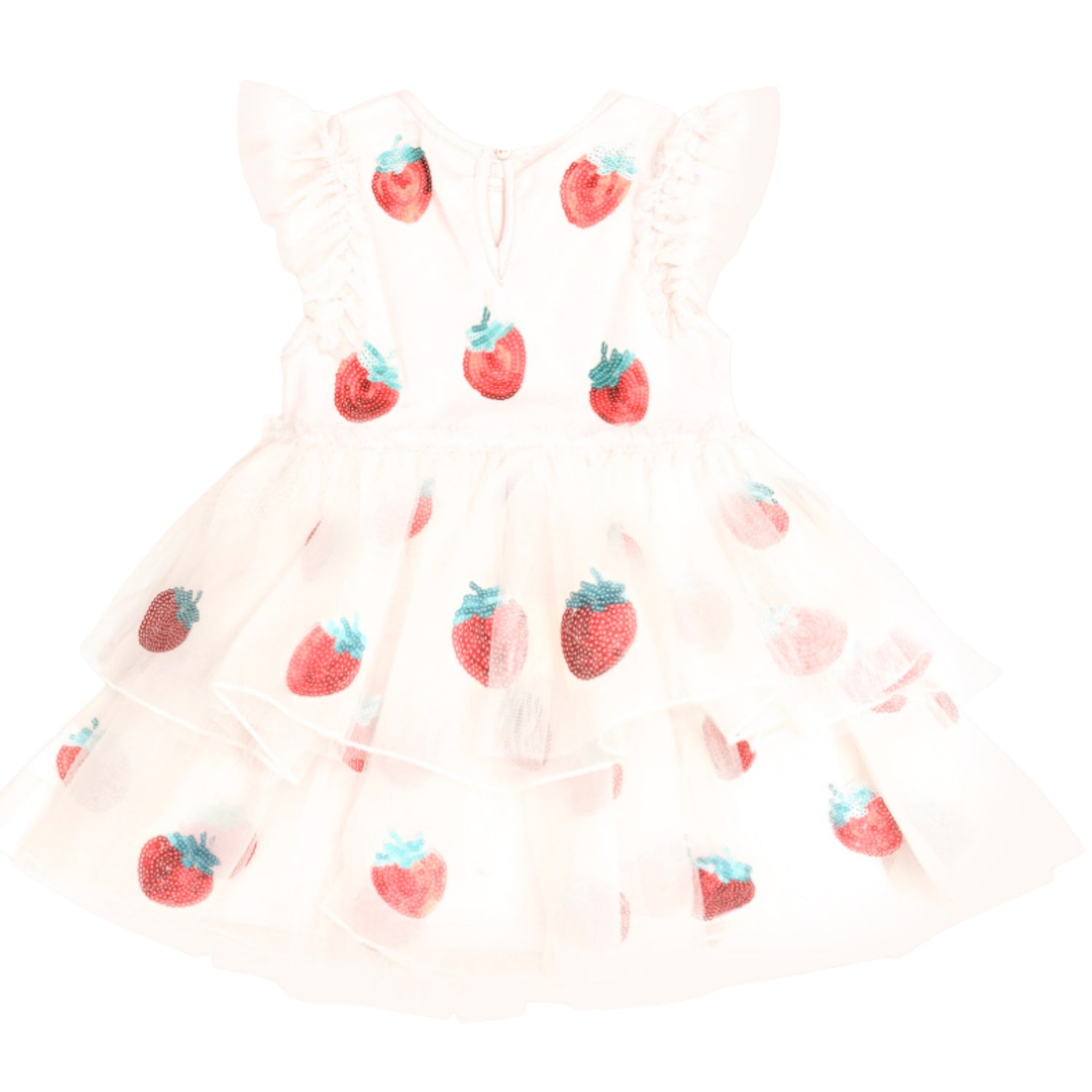 Sequin Strawberry Tulle Dress