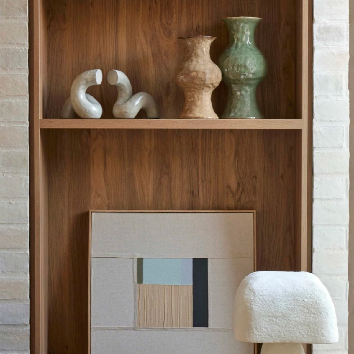 Elara Vase - Reactive Light Brown
